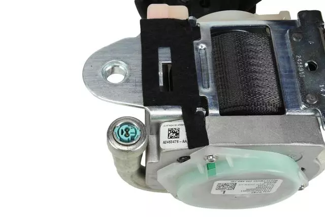 Black Driver Seat Belt with Retractor and Pre-Tensioner