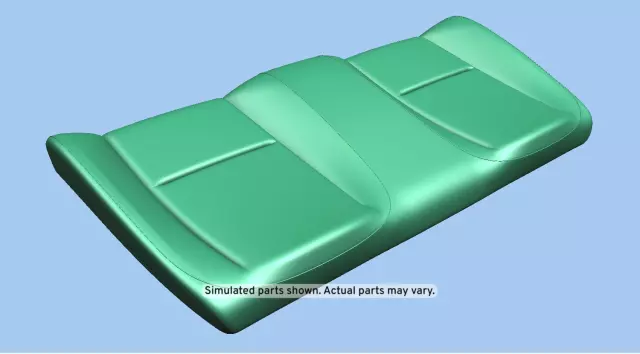 Medium Titanium Rear Seat Back Cushion Cover