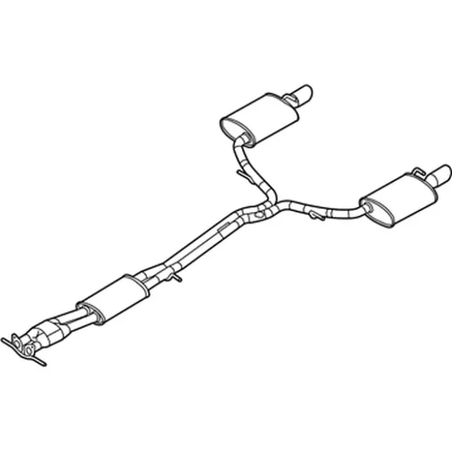 DA5Z-5230-C - Exhaust Muffler 2013-2019 Ford | Online Ford Parts