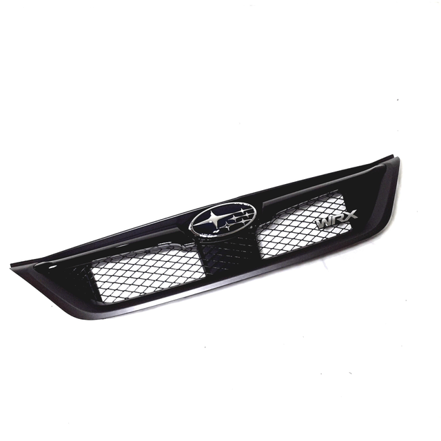 Micro Rim Front Grille Assembly For 2012-2014 Subaru Impreza – Black Mesh With Silver Frame