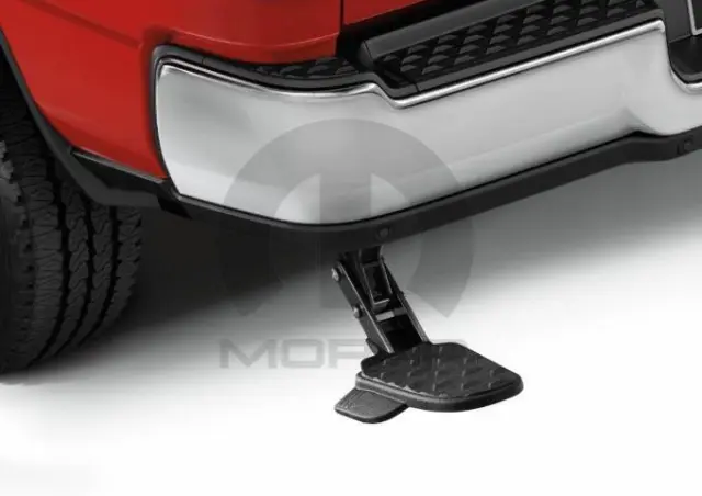 Mopar Style Black Bed Step For RAM 1500 DT (2019-2022) – Dual Exhaust, Heavy Duty