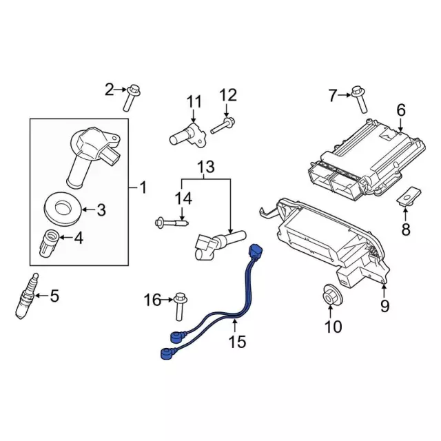 7T4Z-12A699-A - Knock Sensor | Ford Parts Direct
