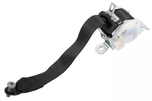 Jet Black Rear Seat Belt with Retractor