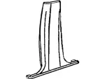 Upper Center Pillar Trim