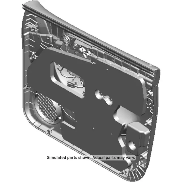 Jet Black Driver Side Front Door Trim