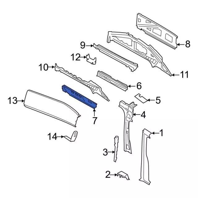 Rail Assembly Roof Side