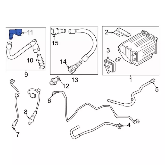 7T4Z-9E499-A - PCV Tube Connector - 2010-2020 Ford | Eastgate Ford