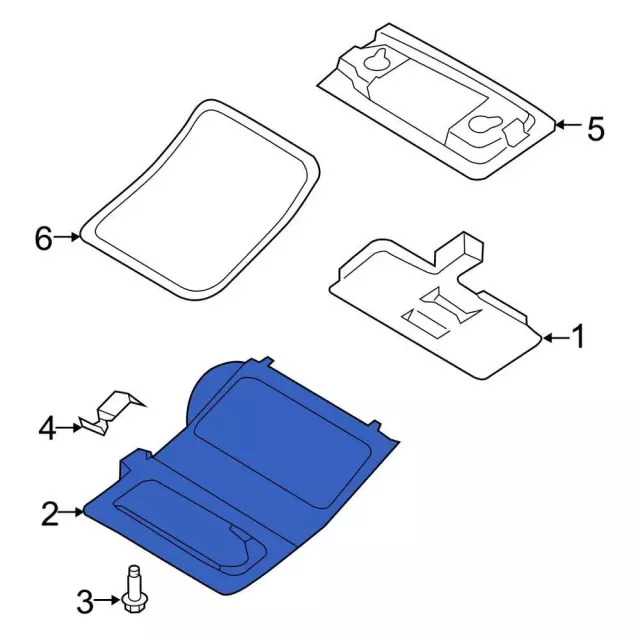 7M5Z-58045A36-AE - Overhead Console 2014-2019 Ford Fiesta | Ford