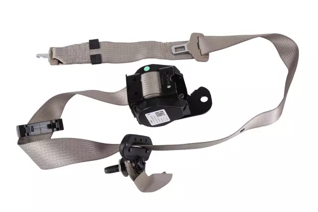 Medium Neutral Rear Passenger Side Seat Belt with Retractor