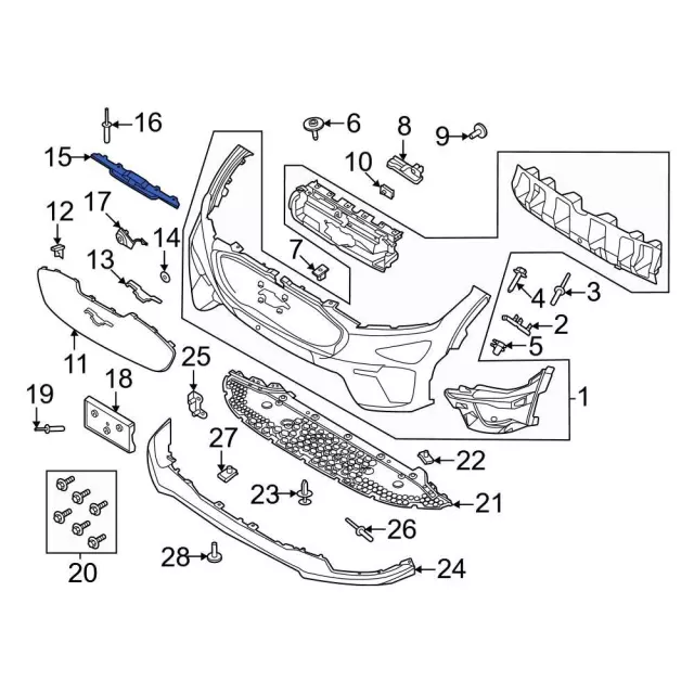 2021-2024 Ford Mustang Mach-E Trim Molding LK9Z-8419-CAPTM