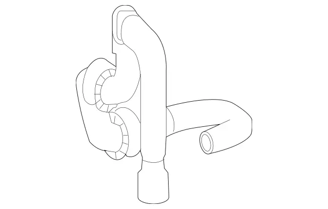 221-501-18-84 - Coolant Hose 2008-2010 Mercedes-Benz