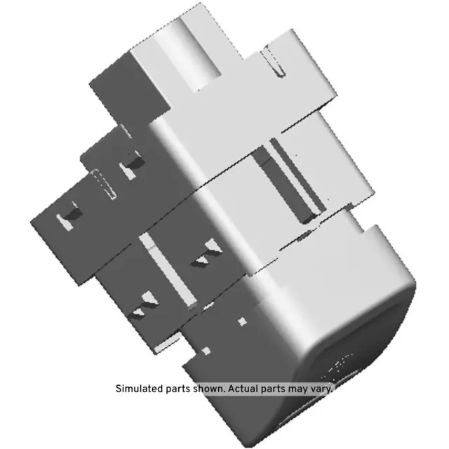 Black Parking Brake Control Switch