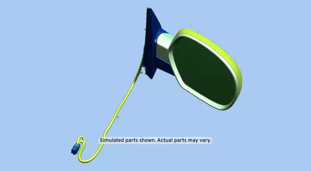 Bright Chrome Passenger Side Door Mirror