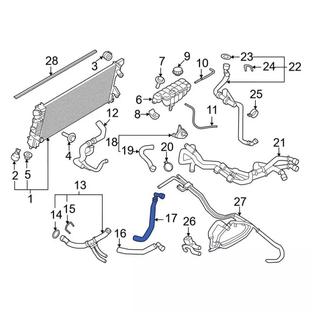 2021-2024 Ford - Outlet Hose