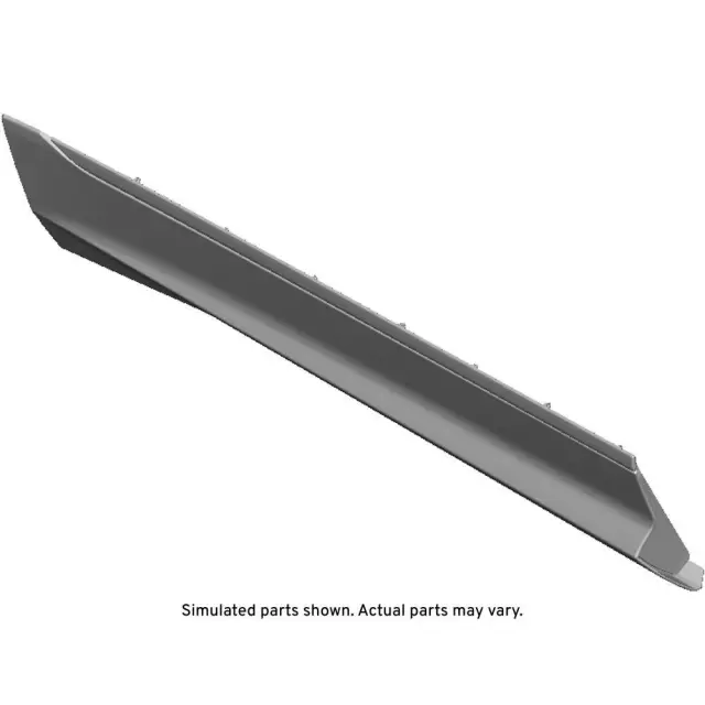 Black Front Driver Side Door Lower Molding