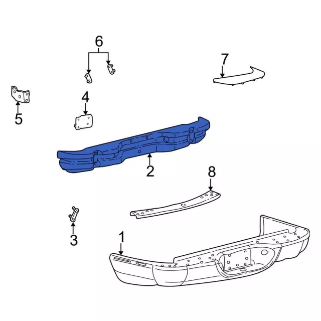2001-2005 Ford Explorer Sport Trac Impact Bar 1L5Z-17906-AA
