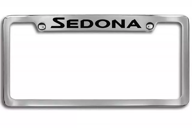 License Plate Frame - Chrome - Upper Logo