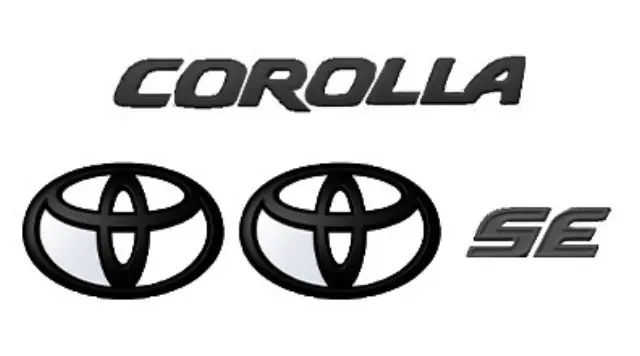thumbnail image 2 of Genuine Toyota Gloss Black Out Overlay Emblem Kit For 2020-2024 Corolla LE - PT948-02200-02 2 of 6