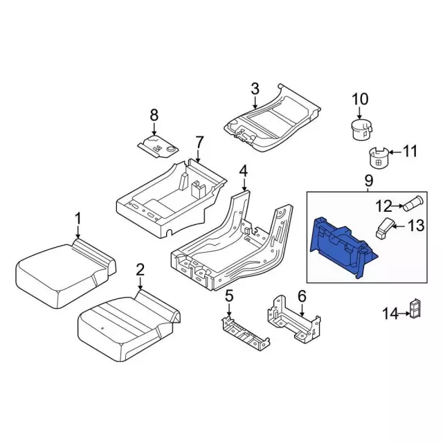 fl3z1813562ar - Ford Cup Holder | Levittown Ford Parts