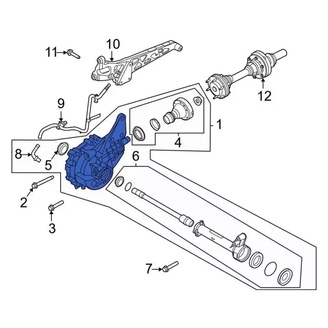 lk4z3b403c - Ford Drive Axle Assembly | Levittown Ford Parts