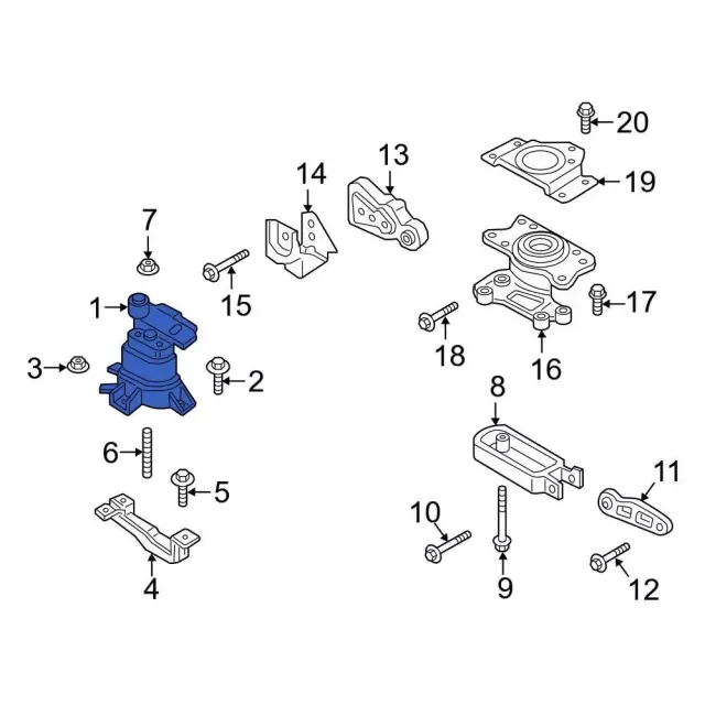 F2GZ-6038-A - Mount 2015-2018 Ford | Ford Parts Direct