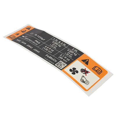 2017-2019 Ford Escape AC Label hj5z1503050b | GetOEMParts.com