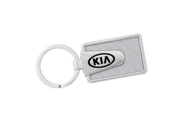 UM016-AY741 Key Chain Silver Carbon Fiber Kia 2008-2023 Kia