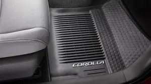 2020-2023 Toyota Front & Rear All Weather Floor Mats Liner Black Corolla