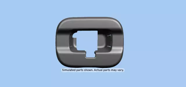 Jet Black Rear Seat Back Latch Cover