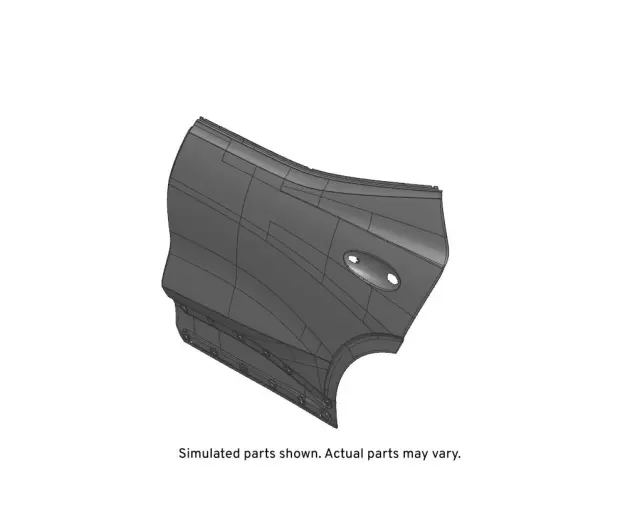 Rear Driver Side Door Outer Panel