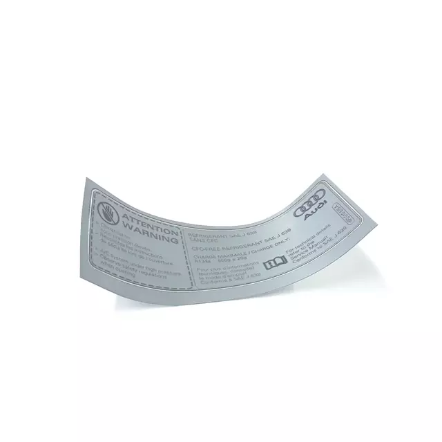 A/C System Information Label