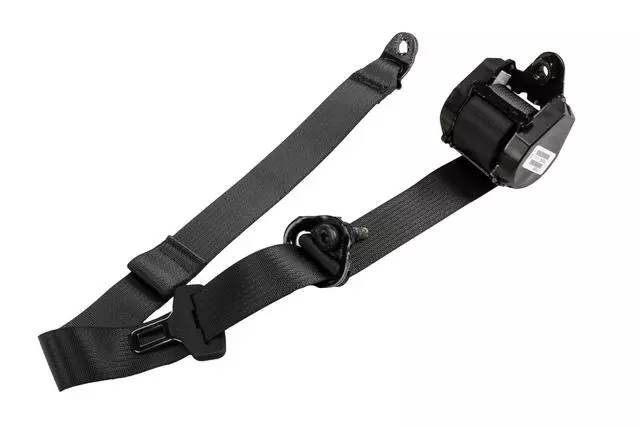 Jet Black Rear Passenger Side Seat Retractor Side Belt