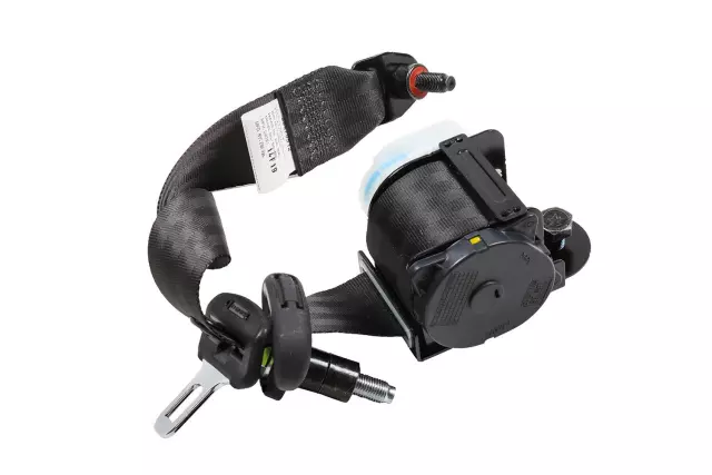 Black Rear Driver Side Seat Belt