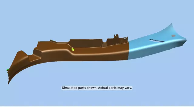 Shale Driver Side Body Lock Pillar Garnish Molding
