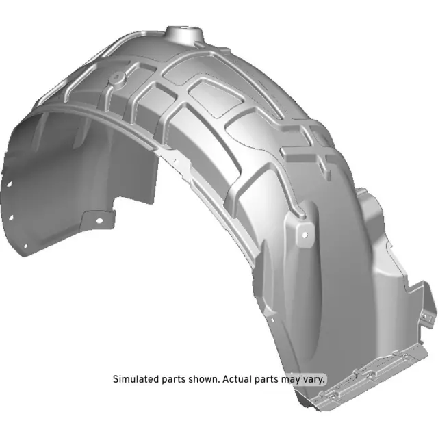 Rear Driver Side Wheelhouse Liner with Nut