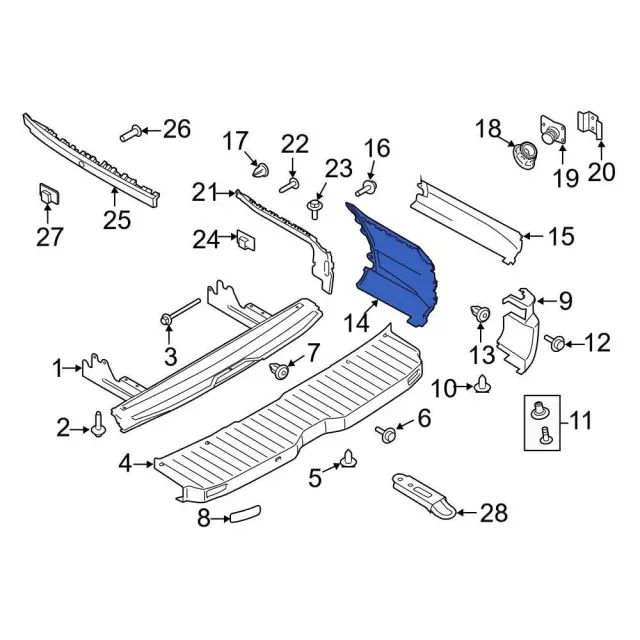 ふふん。ページ KK4Z-17F774-FA - Bumper Extension 2019-2026 Ford | Ford Parts Direct