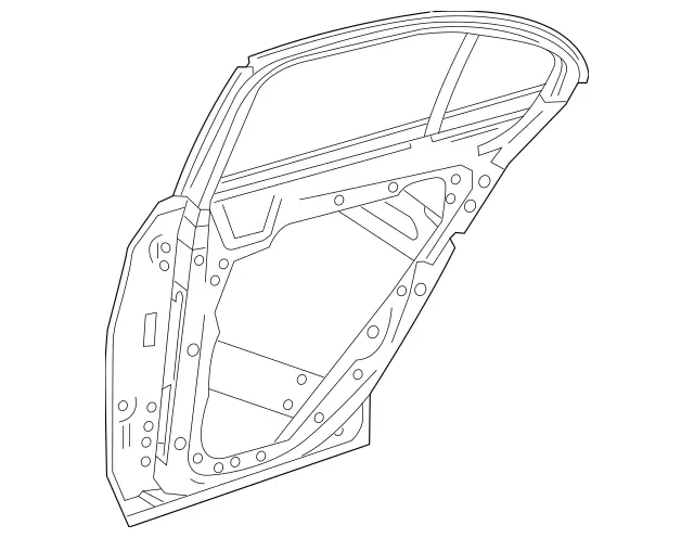 213-730-02-05 - Rear Door 1995-2023 Mercedes-Benz | Mercedes-Benz