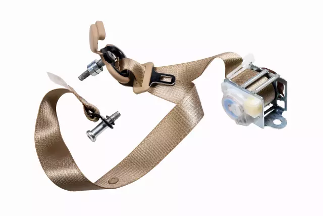 Light Cashmere Rear Seat Belt with Retractor