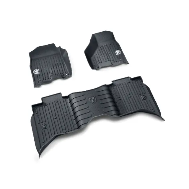 2013-2024 Ram All-Weather Floor Mats, Bucket-Style, Quad Cab