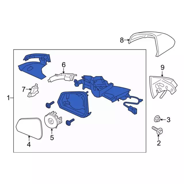 2015-2023 Ford Mustang Power Mirror FR3Z-17683-L | OEM Parts Online