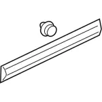 OEM NEW 2019-2020 Ford Transit 150 250 350 HD Front Left Molding KK3Z-6125533-AA