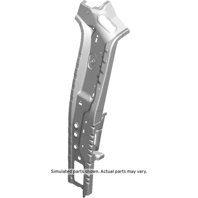 Driver Side Inner Lock Pillar Panel with Extension, Plate, and Nuts