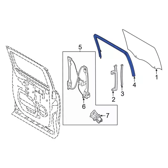 ml3z1521596a - Ford Window Channel | Levittown Ford Parts