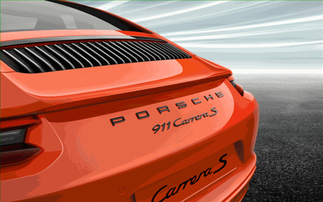2018 Porsche 911 - Painted Porsche Logo And Model Designation