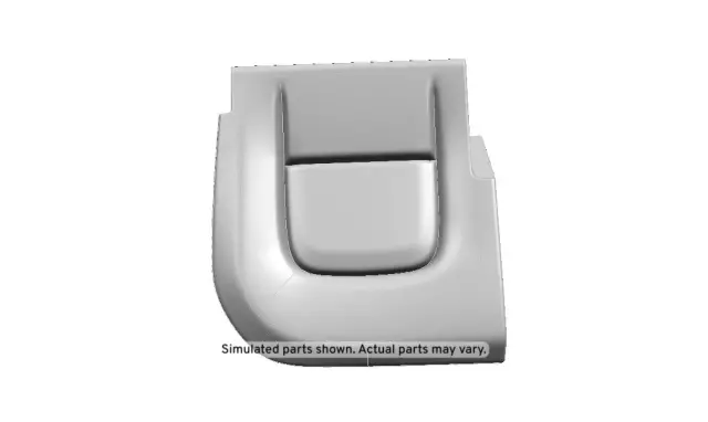 Dark Ash Gray Rear Passenger Side Seat Cushion Cover