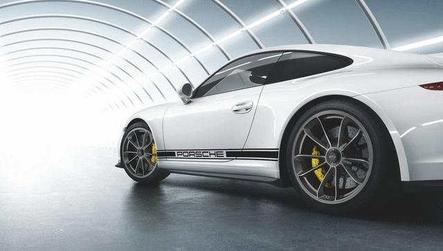 2017 Porsche 911 - Decorative Side Logo Porsche - Red