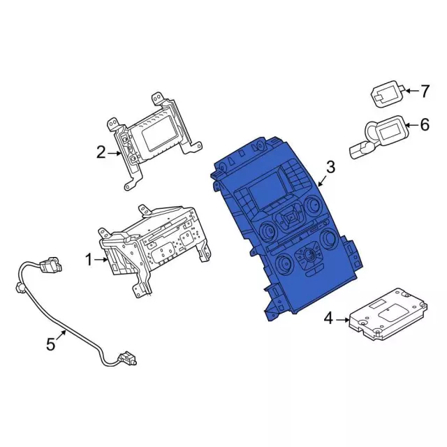 bt4z19a387b - Ford Infotainment Display Control Module | Levittown