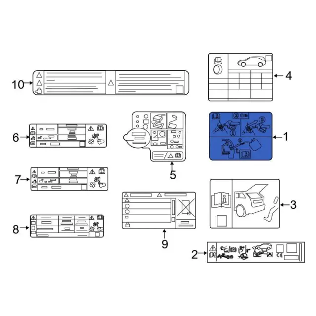 au5z9a095d - Ford Fuel Information Label | Levittown Ford Parts