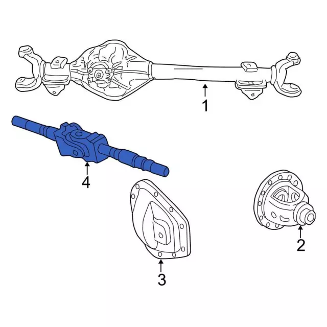 EC3Z-3219-D Axle Shaft - Passenger Side (RH) - Ford | TascaParts.com