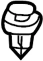 Upper Center Pillar Trim Clip